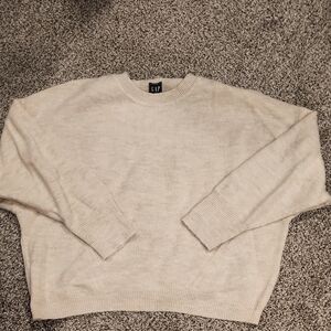 GAP women's  Cream dollman crewneck Sweater